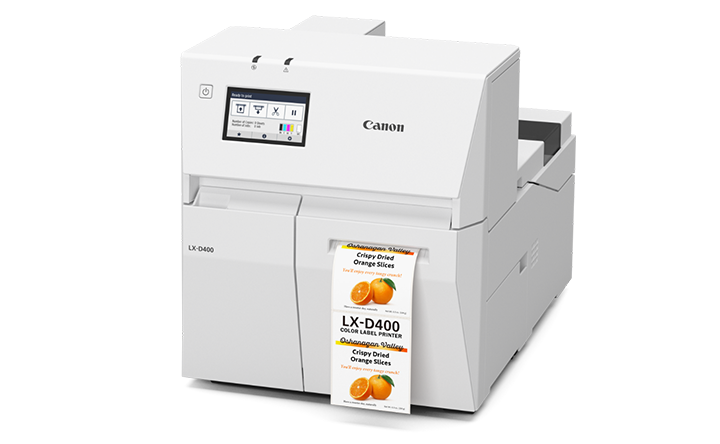 キヤノンの4インチカラーラベルプリンター LX-D400