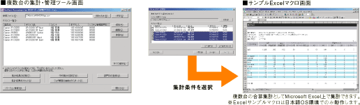 複数台数の集計・管理