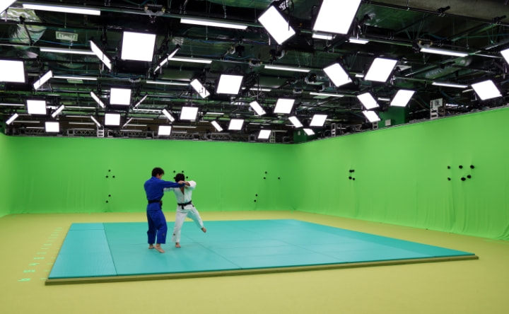 ボリュメトリック映像の撮影の様子