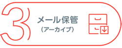3、メール保管（アーカイブ）