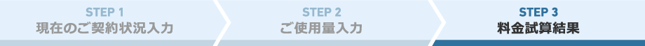 STEP3 料金試算結果