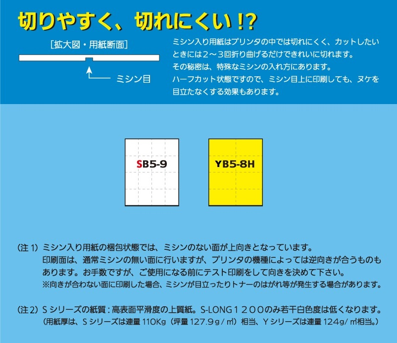 図:安心して使えるPOP用紙の定番品