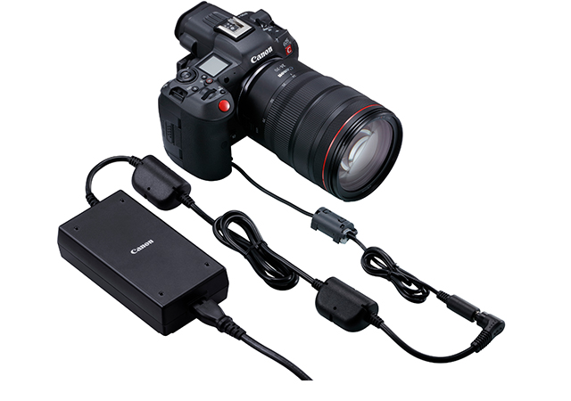 図:DCカプラー給電スタイル:DCカプラーDR-E6C+コンパクトパワーアダプターCA-946