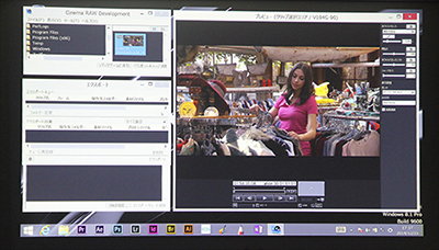 写真：Windows版のCinema RAW Developmentで24コマのRAWを直接プレビューが可能だ