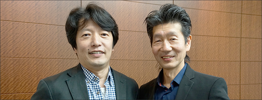写真：左：小川直彦さん（4K制作プロデューサー）／右：相馬正彦さん（4Kテクニカルスーパーバイザー）