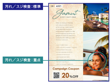 生産性を確保した印刷品質検査(イメージ)