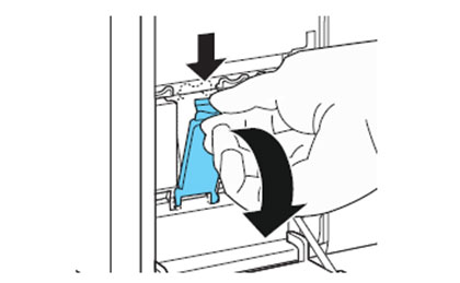 手順2でインクタンクカバーを開いている状態
